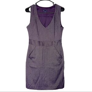 Gap Sleeveless V Neck Sheath Dress